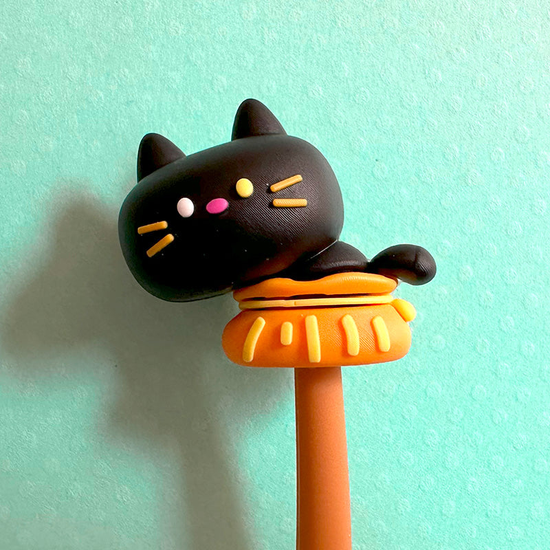 Black Cat Wiggly Gel Pen