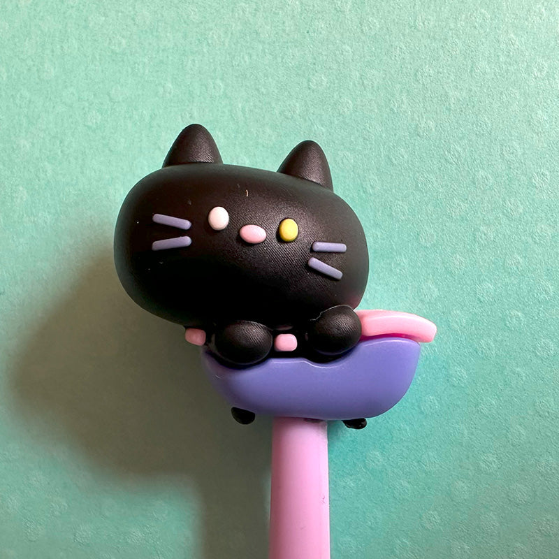 Black Cat Wiggly Gel Pen