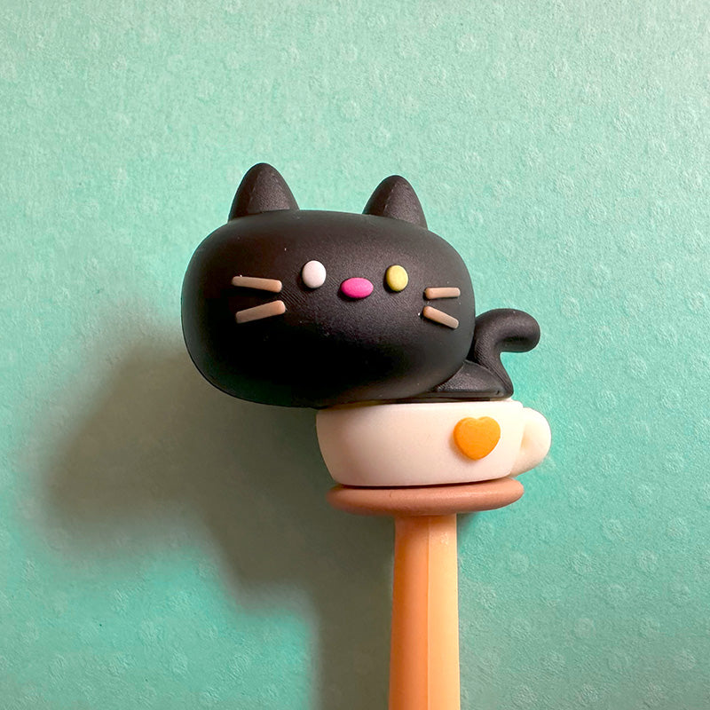 Black Cat Wiggly Gel Pen