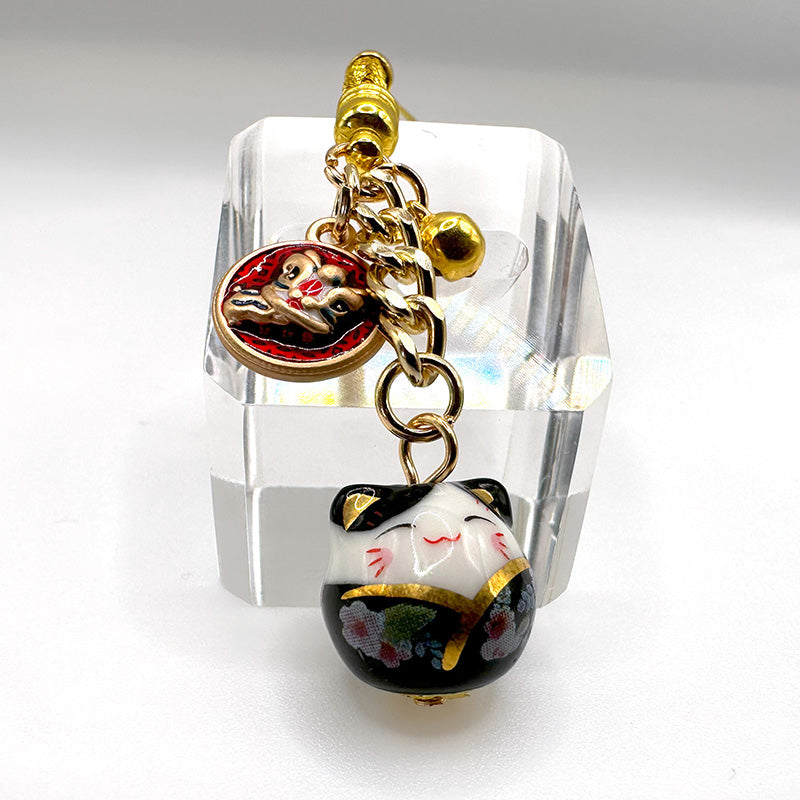 Maneki Neko Lucky Cat Hanging Charm