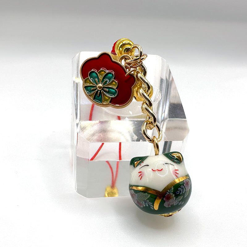 Maneki Neko Lucky Cat Hanging Charm
