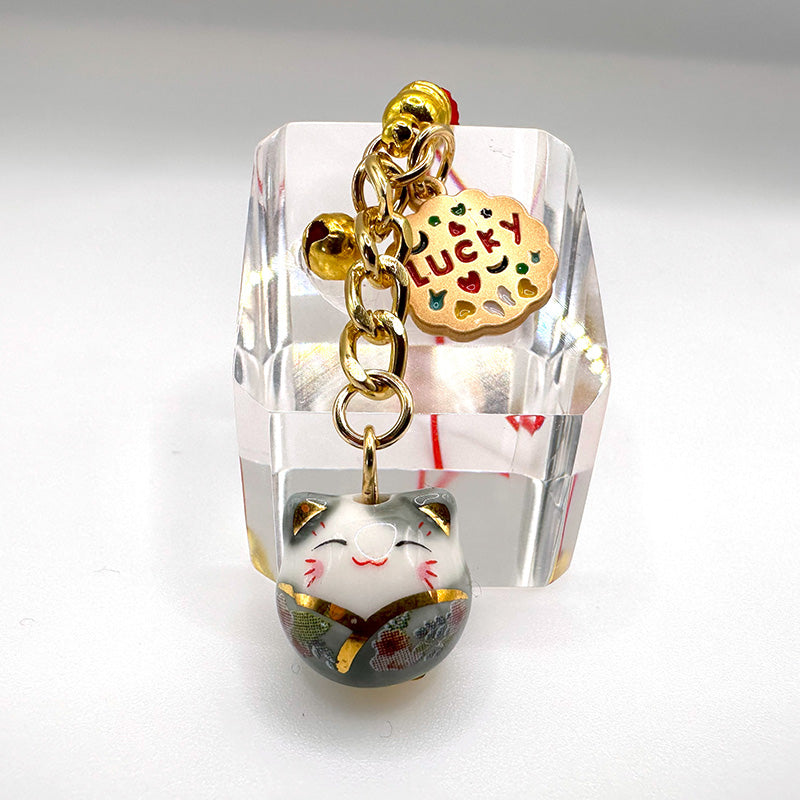 Maneki Neko Lucky Cat Hanging Charm