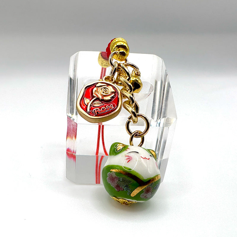 Maneki Neko Lucky Cat Hanging Charm