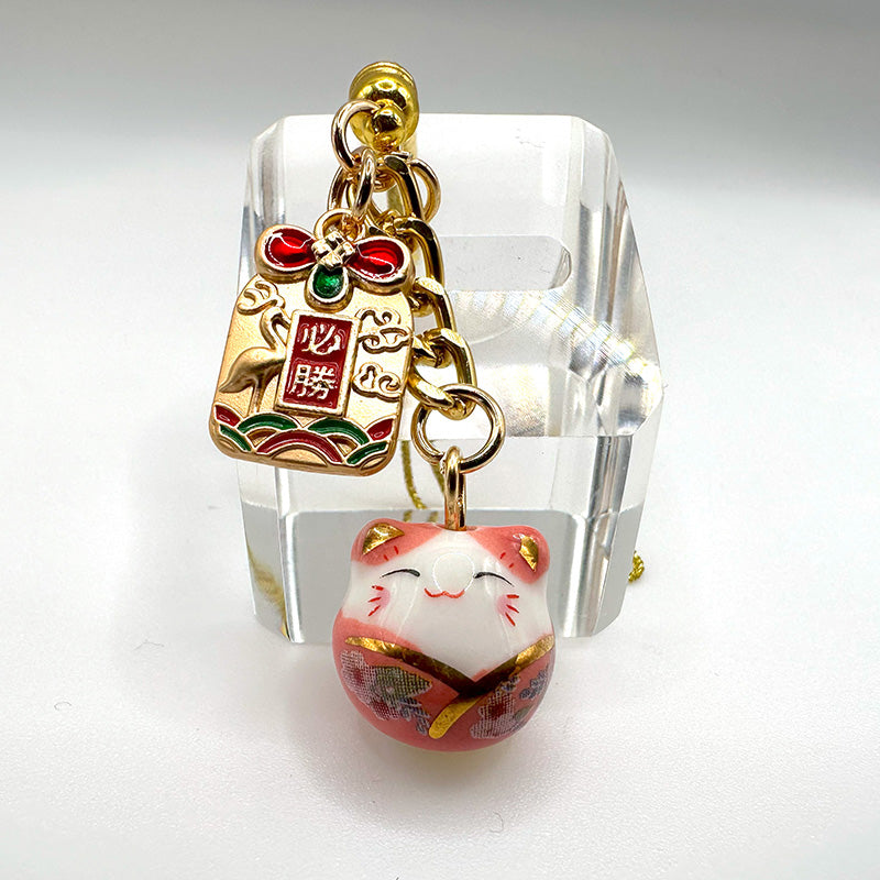 Maneki Neko Lucky Cat Hanging Charm