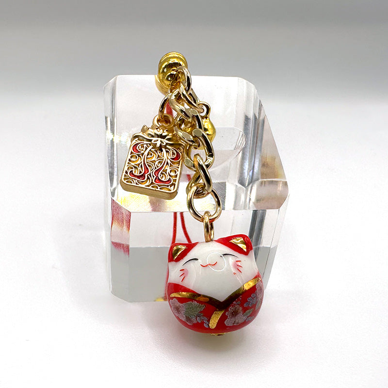 Maneki Neko Lucky Cat Hanging Charm