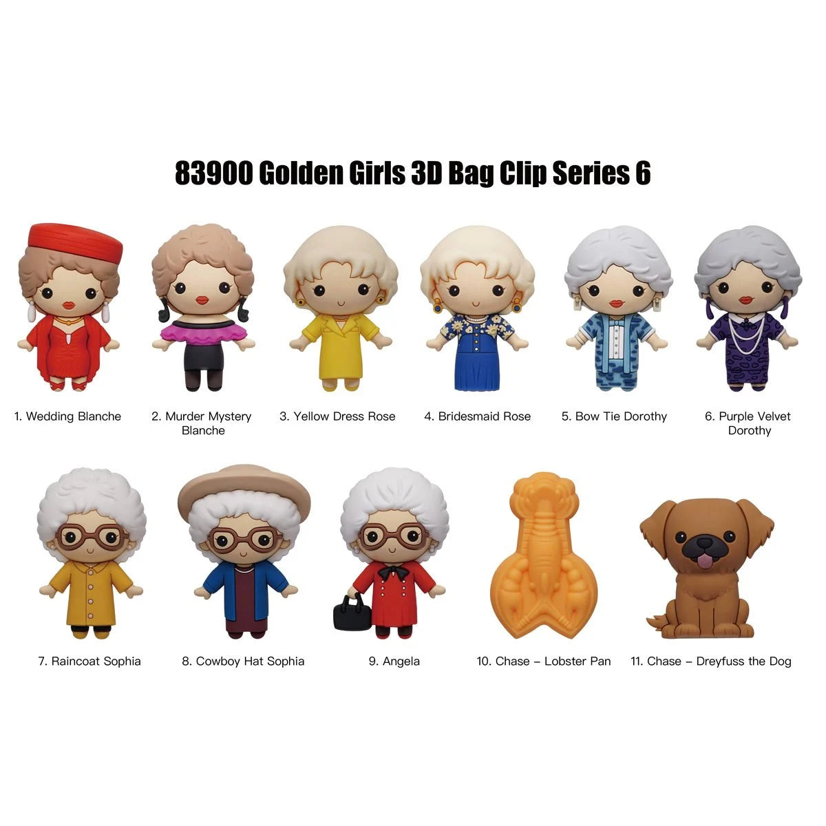 Golden Girls 3D Bag Clip - Series 6 Blind Bag